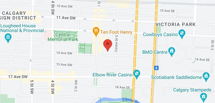 map of 510, 126 14 Avenue SW
